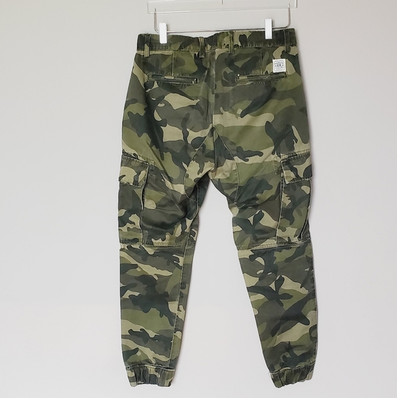 RRL Double RL Men's Camo Jogger Cargo Pants Multi Pockets Size 34 x 33 - Picture 3 of 8